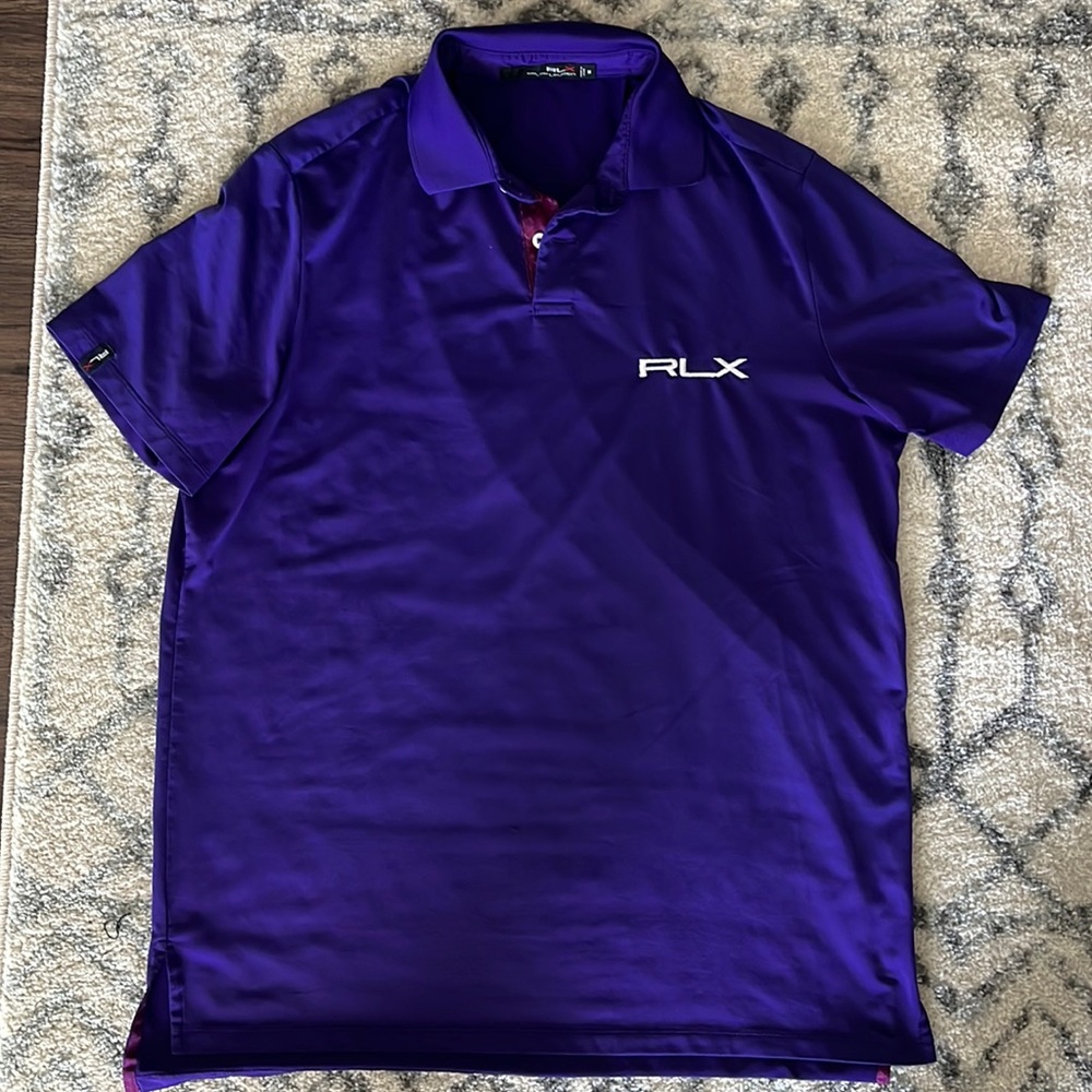 Ralph Lauren RLX Medium purple golf polo
